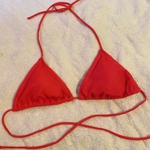 Pink Triangle Bikini Top